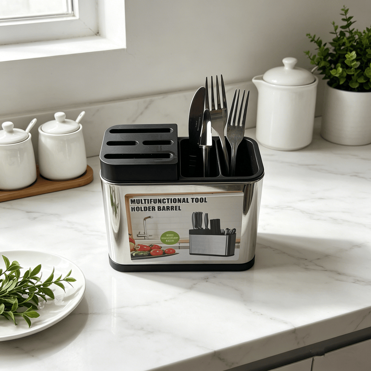 Home Organization Kitchen Cutlery & Utensil Organizer Holder