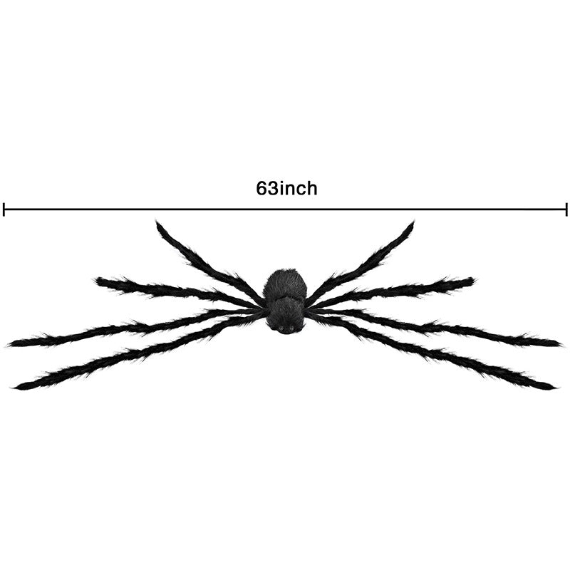 Halloween Decorations Purple Led Luminous Spider 125cm Giant Scary Hairy Spider for Home Party Yard Lawn Decoration