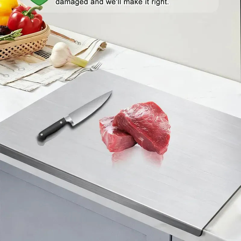 Kitchen Large Stainless Steel Cutting Board | 304 Grade | Flat & Z-Shape Sizes