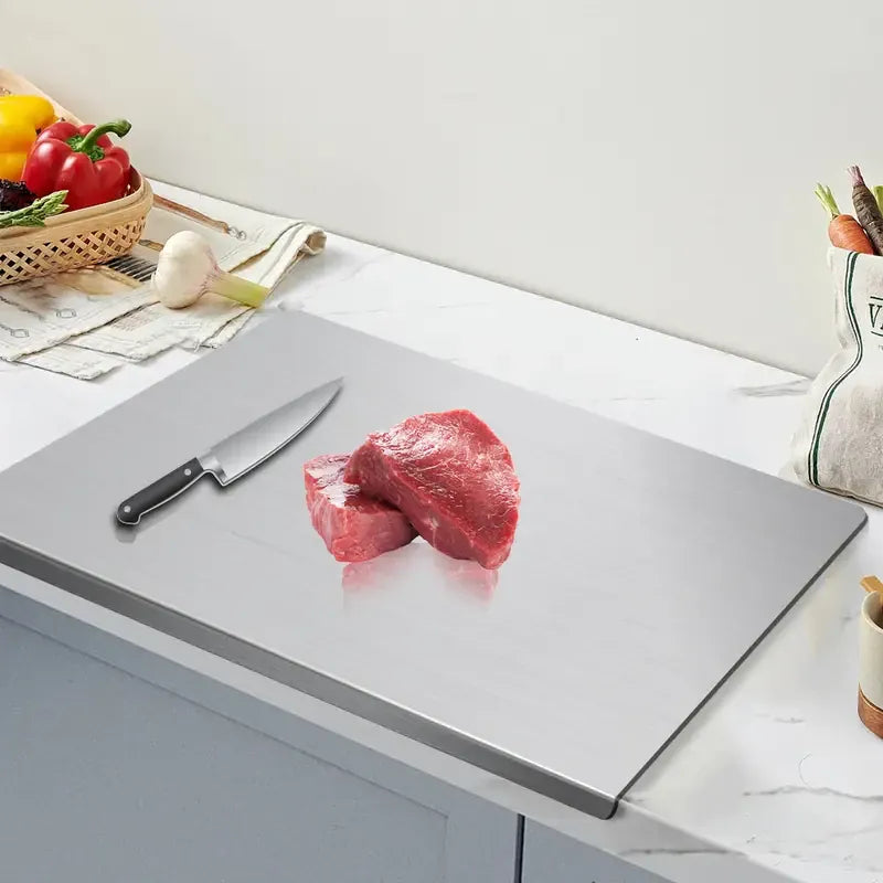 Kitchen Large Stainless Steel Cutting Board | 304 Grade | Flat & Z-Shape Sizes