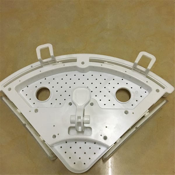 Bath Space-Saving Corner Shower Shelf with Hooks