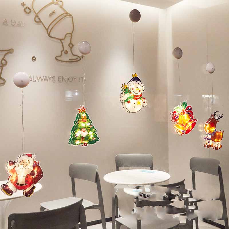 Christmas Decor LED Christmas Window Silhouette Lights with Suction Cup