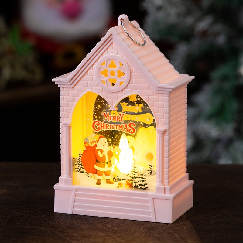Christmas Decor Light-Up Christmas House Tabletop Night Light