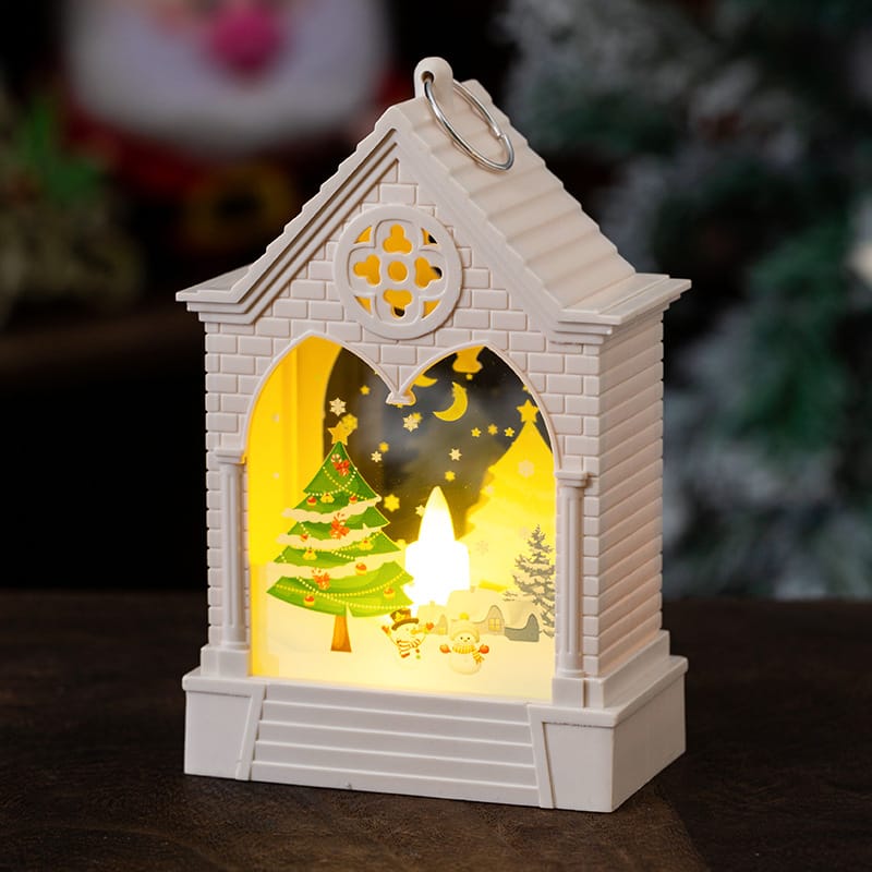 Christmas Decor Light-Up Christmas House Tabletop Night Light