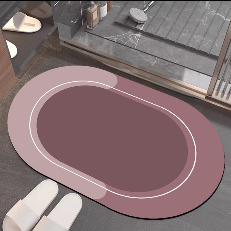Bath Bathroom Absorbent Quick-Dry Floor Mat | Non-Slip Bath Rug