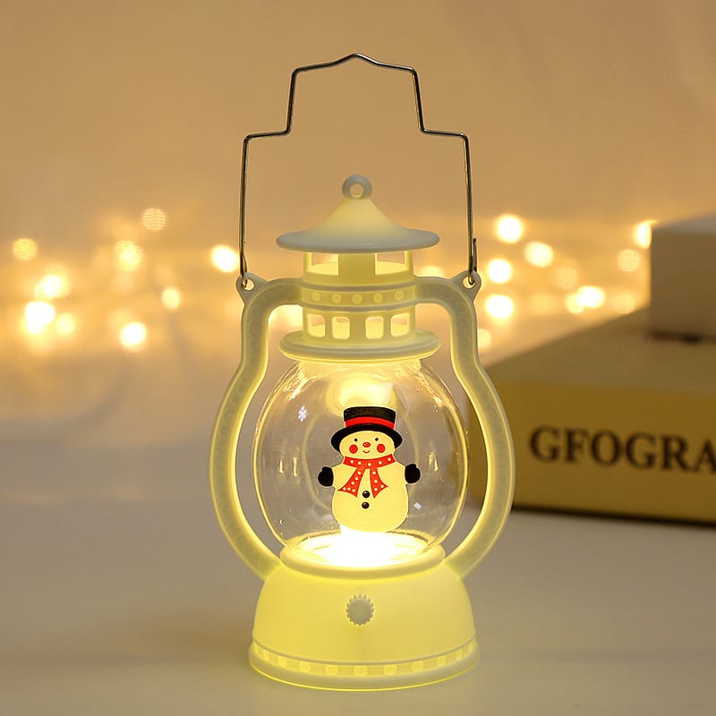 Christmas Decor Vintage LED Christmas Lantern Night Light