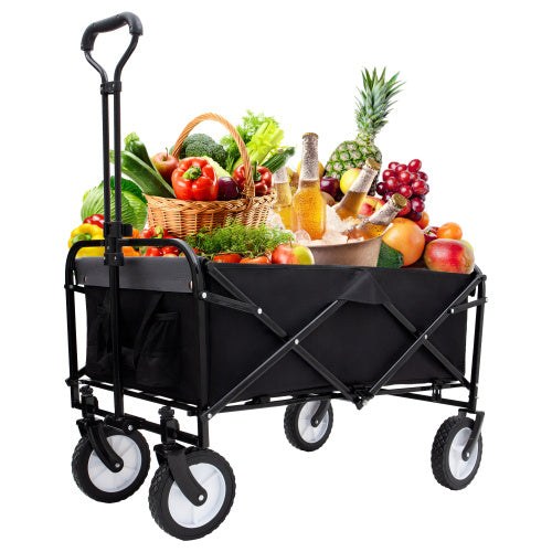 Heavy-Duty Foldable Utility Cart with Strapping System