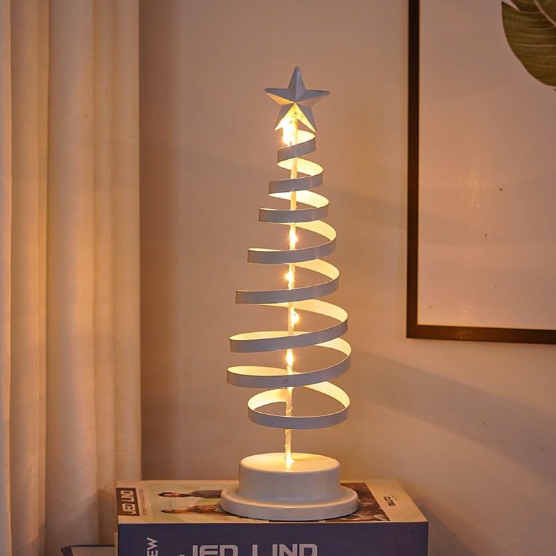 Christmas Decor LED Spiral Christmas Tree Tabletop Light