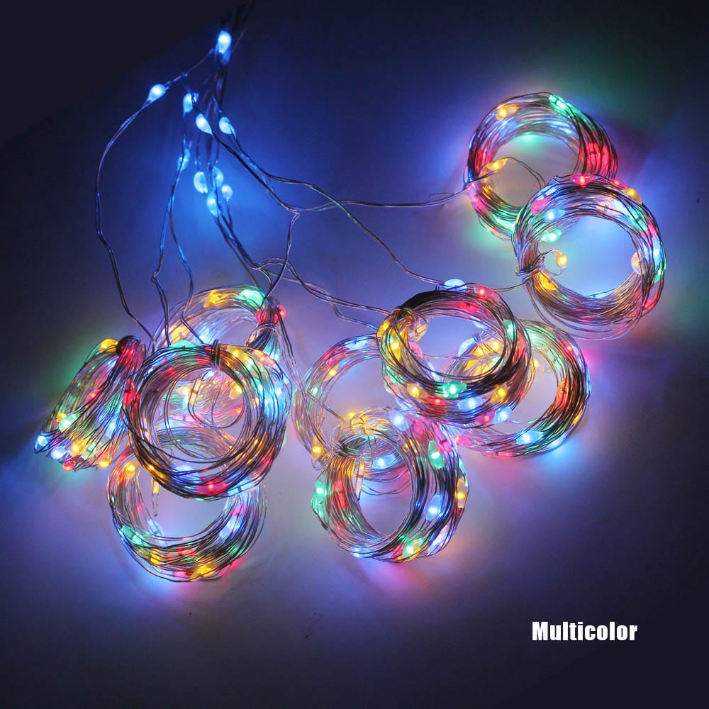 Christmas Decor USB LED Curtain String Lights with Remote