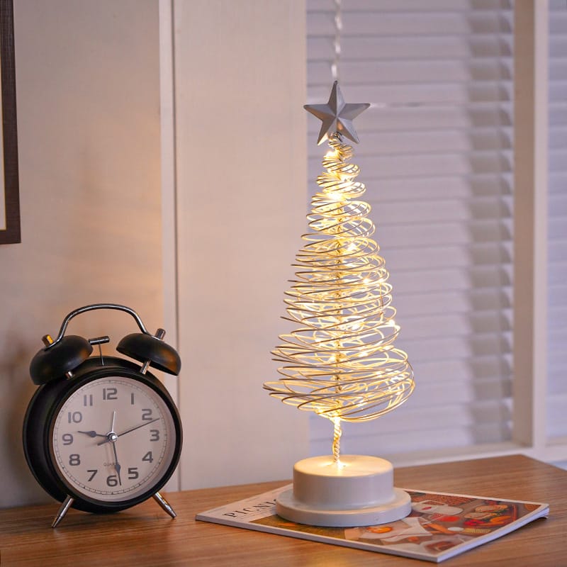 Christmas Decor LED Spiral Christmas Tree Tabletop Light