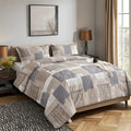 Bedding King 3-Piece Floral Comforter Set with 2 Pillowcases