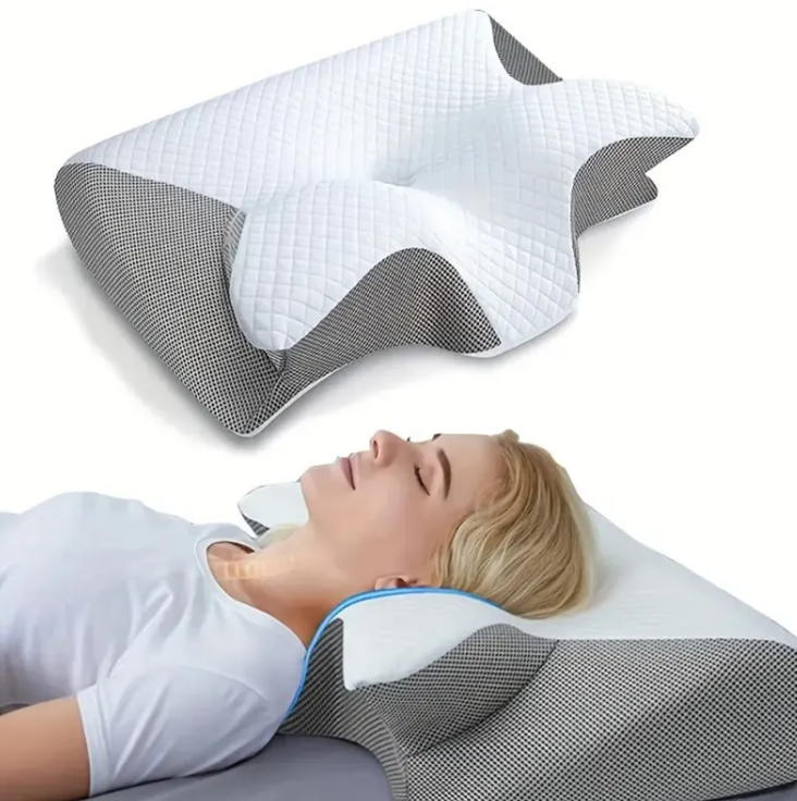 Ergonomic Memory Foam Cervical Support Pillow