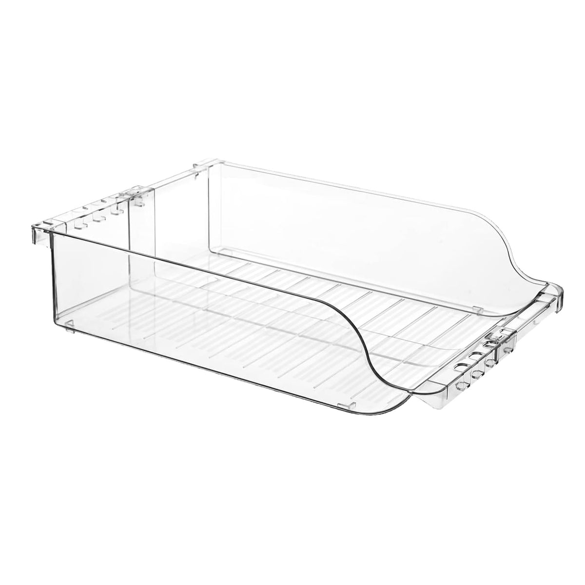 Home Organization 4-Pack Adjustable Beverage Organizer for Refrigerator – Clear Soda Can Storage Racks