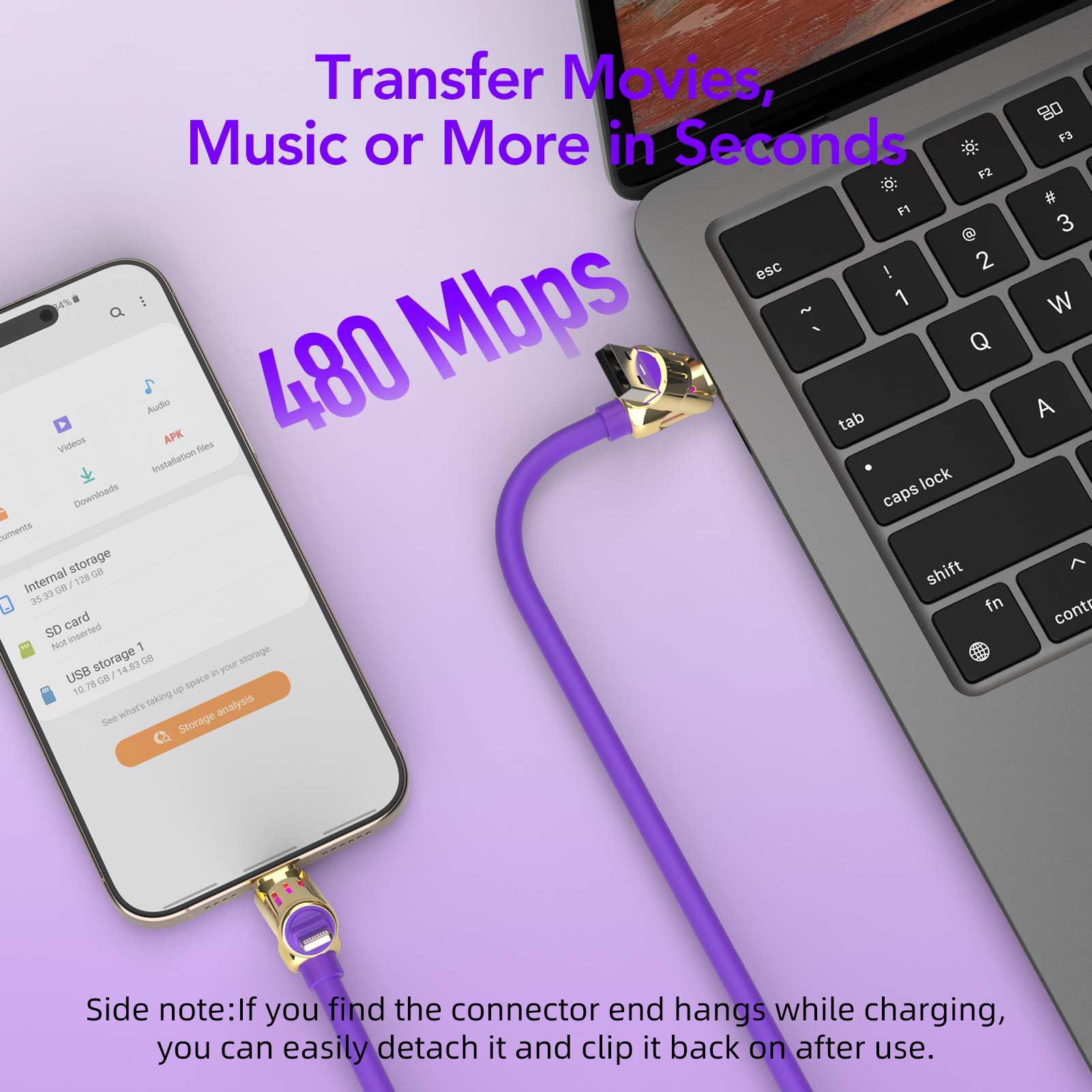 4-in-1 Charging Cable 240W | USB-C & USB-A to USB-C/Lightning | 6.6FT Silicone | iPhone 17–12, MacBook, Samsung