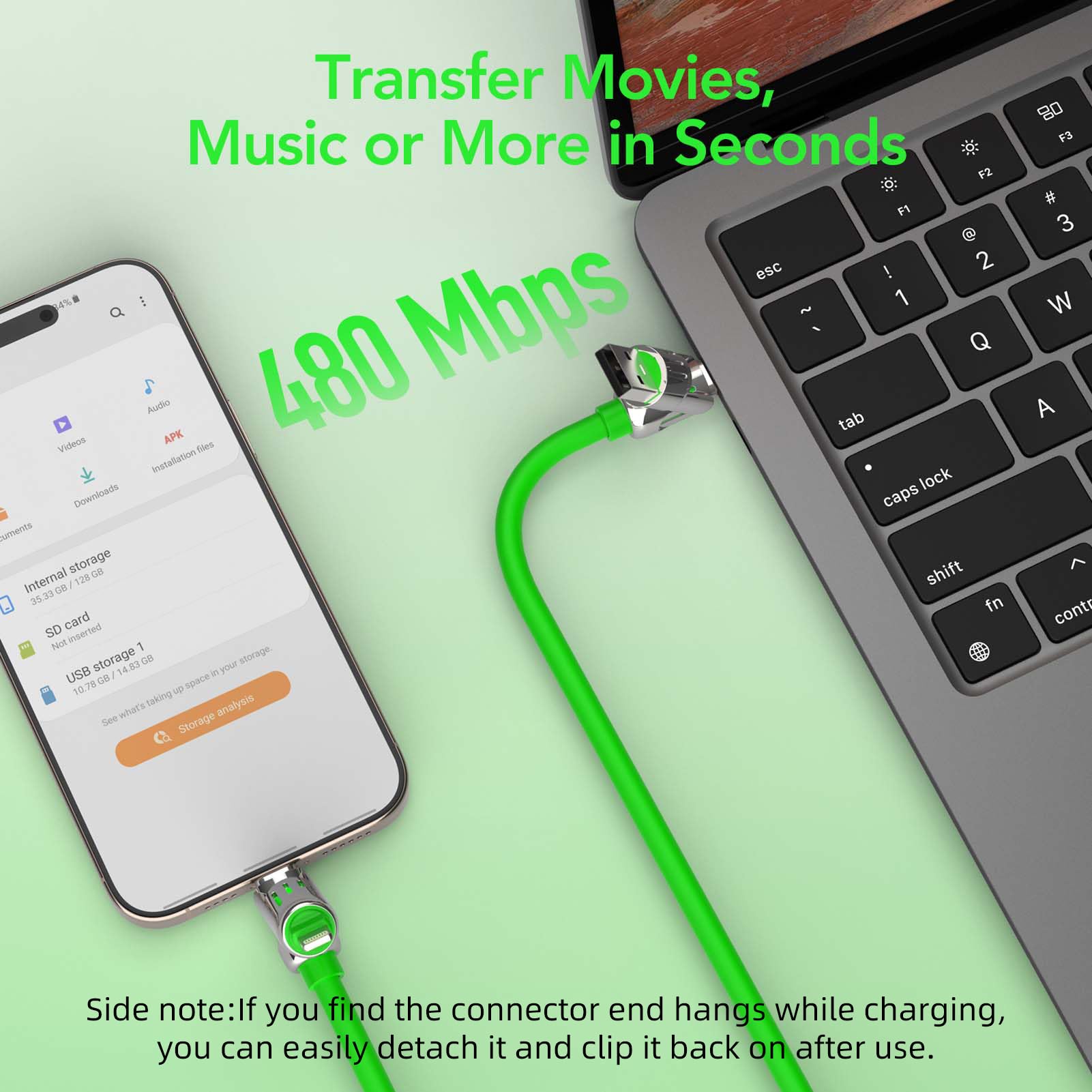 4-in-1 Charging Cable 240W | USB-C & USB-A to USB-C/Lightning | 6.6FT Silicone | iPhone 17–12, MacBook, Samsung
