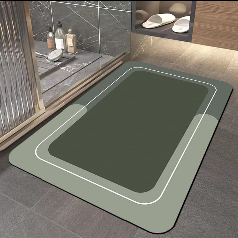 Bath Bathroom Absorbent Quick-Dry Floor Mat | Non-Slip Bath Rug