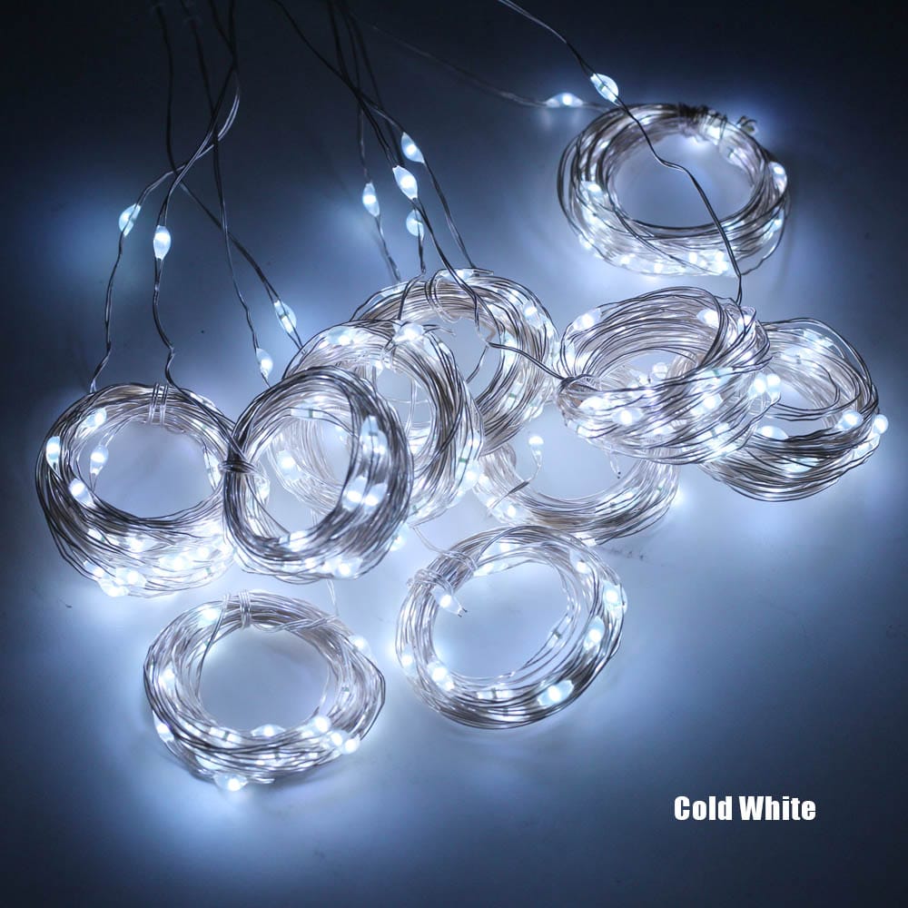Christmas Decor USB LED Curtain String Lights with Remote
