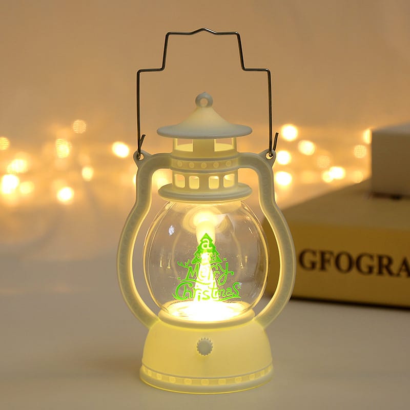 Christmas Decor Vintage LED Christmas Lantern Night Light