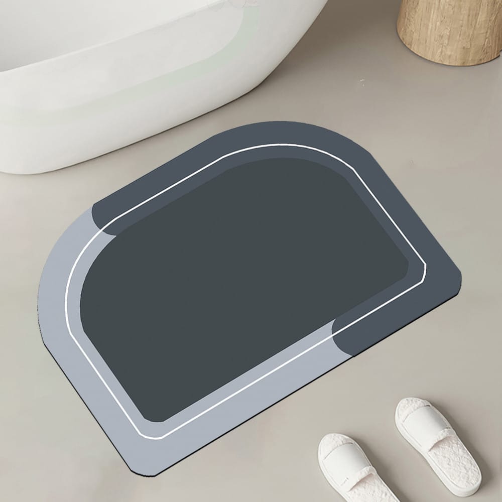 Bath Bathroom Absorbent Quick-Dry Floor Mat | Non-Slip Bath Rug