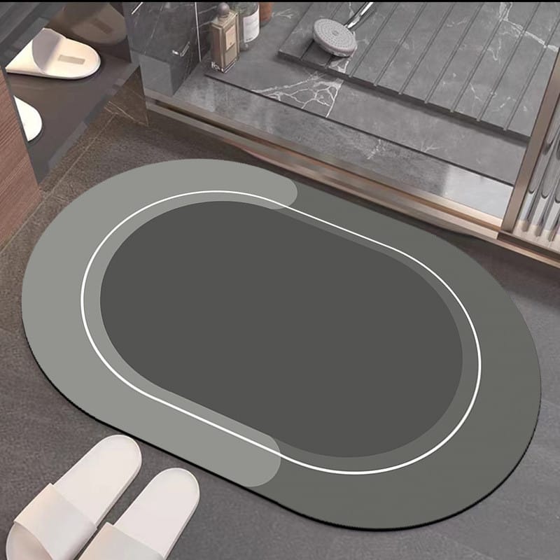 Bath Bathroom Absorbent Quick-Dry Floor Mat | Non-Slip Bath Rug