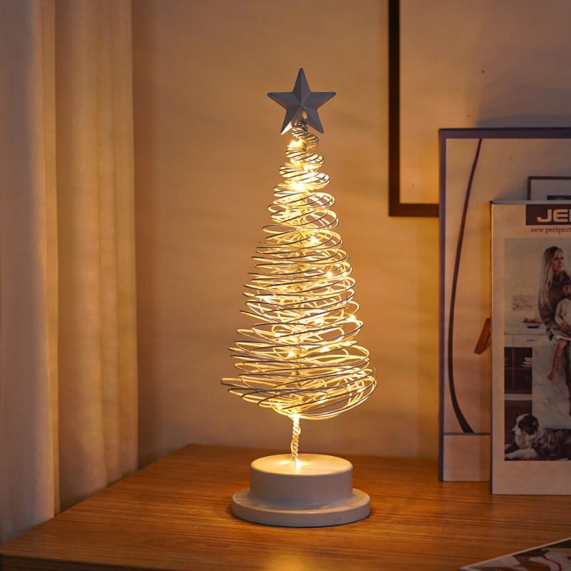 Christmas Decor LED Spiral Christmas Tree Tabletop Light