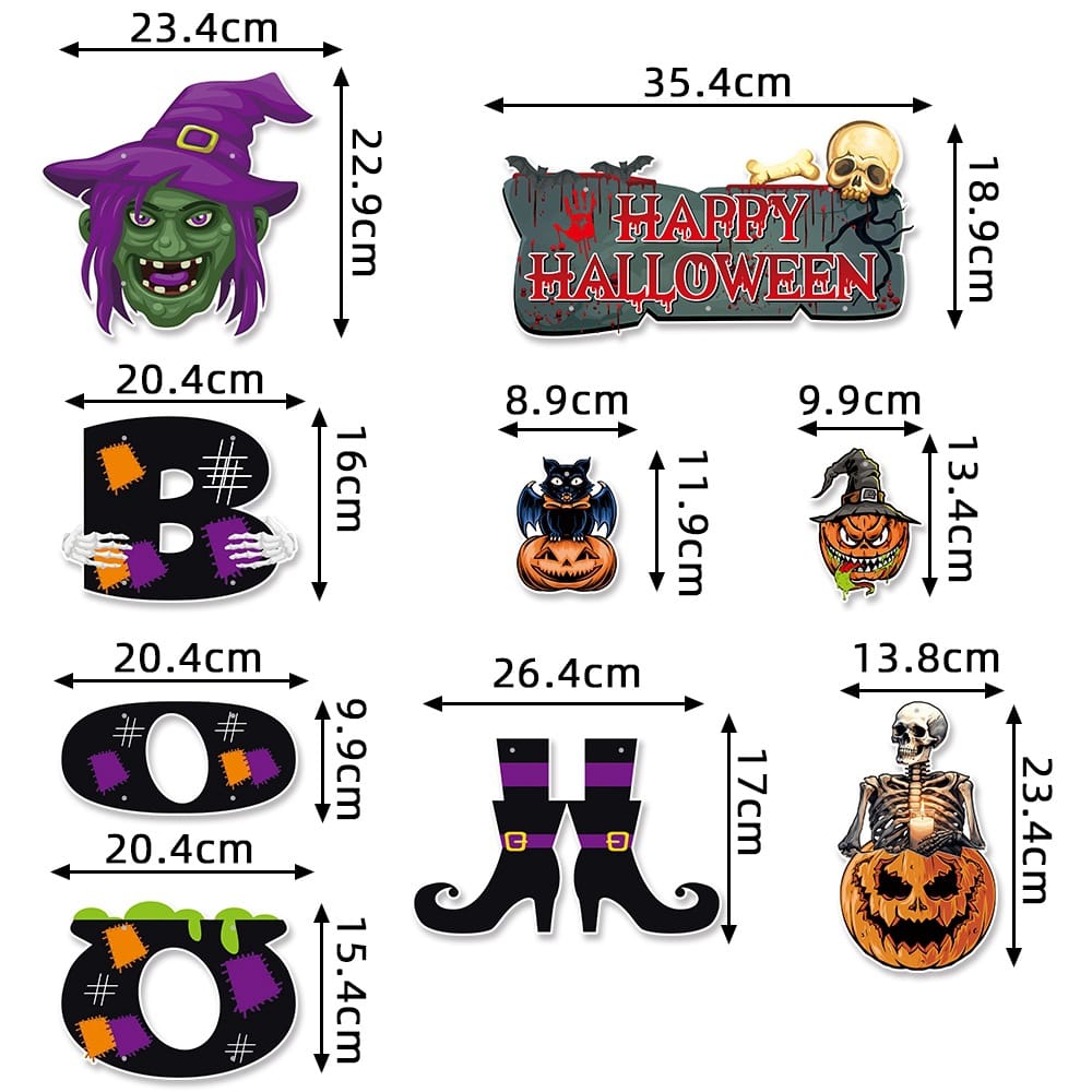 Halloween Decor Halloween Party Decoration Door Hanging, Home Atmosphere Decoration Pumpkin Ornament Halloween Door Hanging Banner