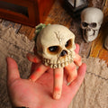 Seasonal & Holiday Decorations Creepy Skull Hand Resin Ornament – Halloween Garden Decor