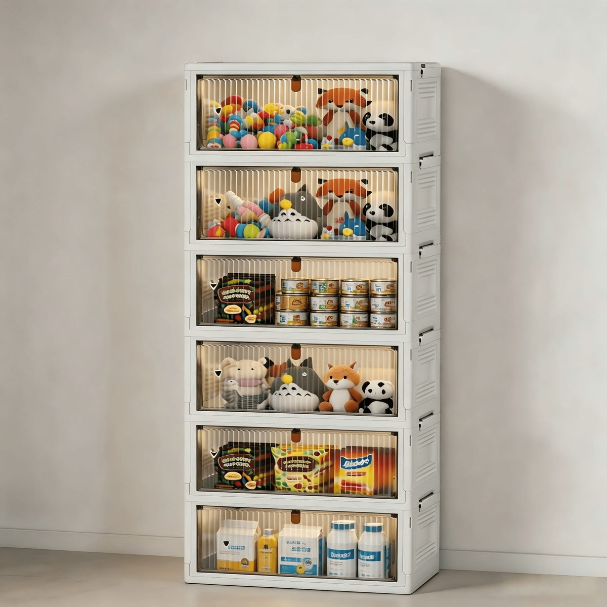 Home Organization Foldable Pet Supply Storage Organizer with Wheels