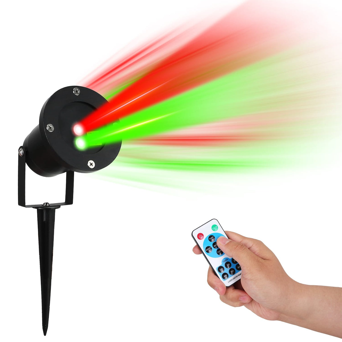 Christmas Decor Outdoor Red & Green Laser Projector Light