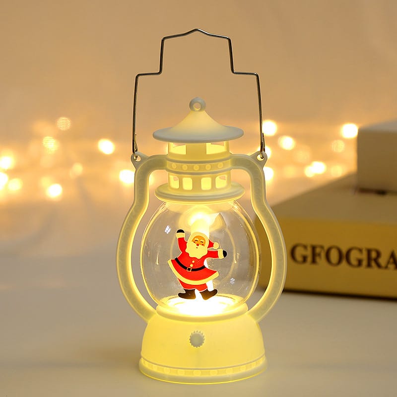 Christmas Decor Vintage LED Christmas Lantern Night Light