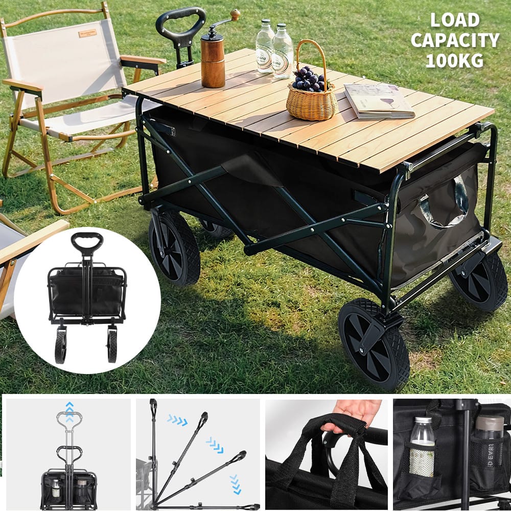 Utility carts Heavy-Duty Foldable Utility Cart | Garden, Camping & Outdoor Wagon