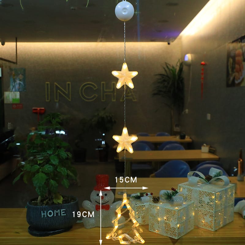 Christmas Decor LED Christmas Window Hanging Lights – 15 Designs
