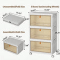 Home Organization Foldable Pet Supply Storage Organizer with Wheels