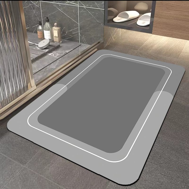 Bath Bathroom Absorbent Quick-Dry Floor Mat | Non-Slip Bath Rug