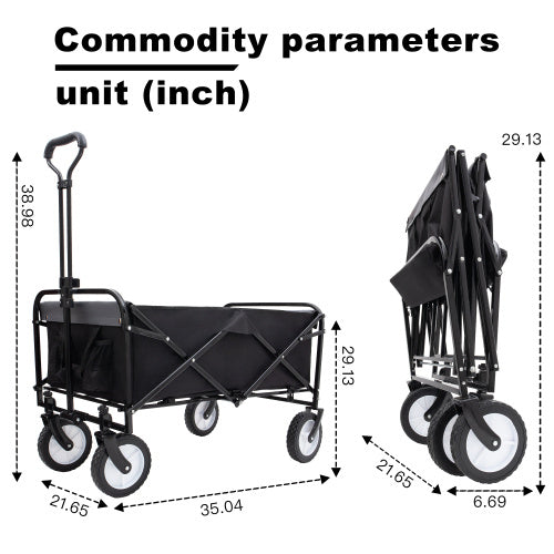 Heavy-Duty Foldable Utility Cart with Strapping System