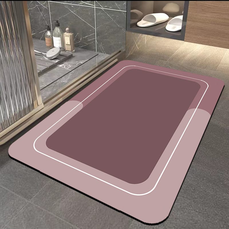 Bath Bathroom Absorbent Quick-Dry Floor Mat | Non-Slip Bath Rug