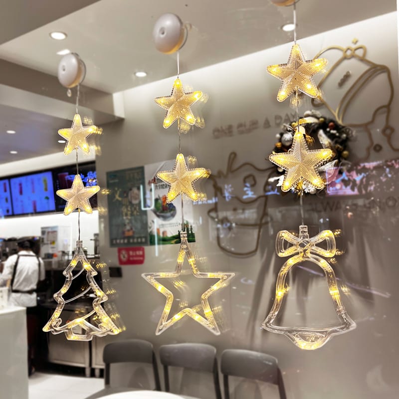 Christmas Decor LED Christmas Window Hanging Lights – 15 Designs