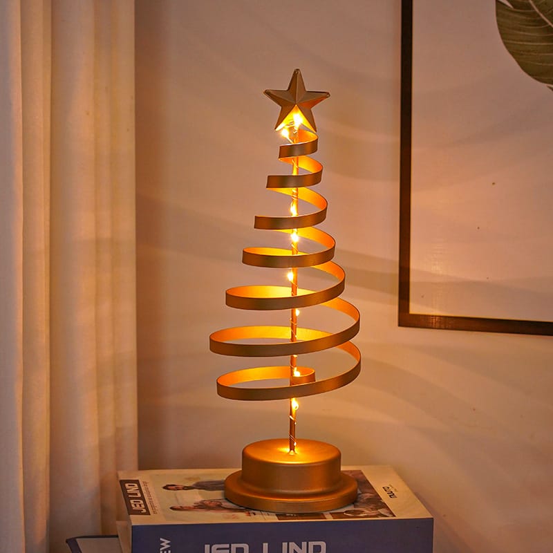 Christmas Decor LED Spiral Christmas Tree Tabletop Light
