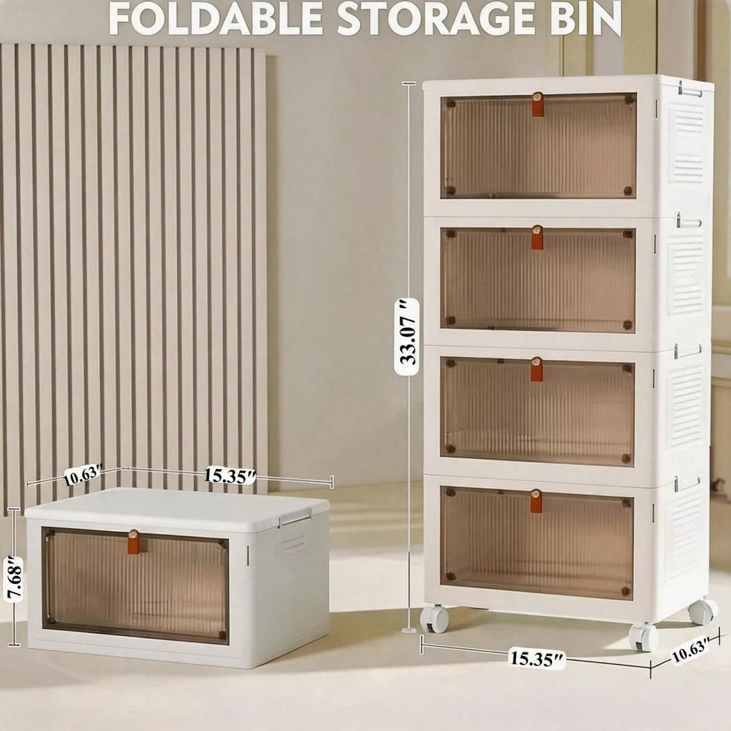 Home Organization Foldable Pet Supply Storage Organizer with Wheels