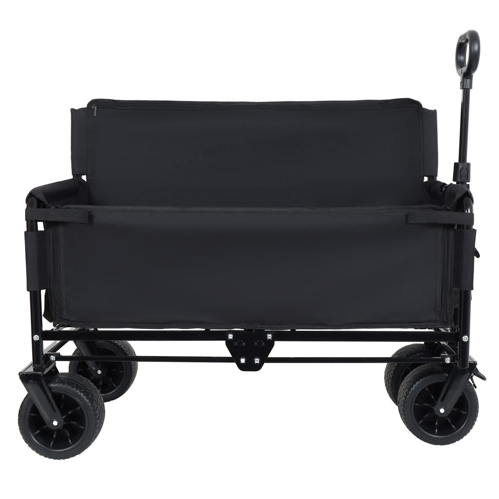 Utility carts 3-in-1 Convertible Folding Wagon Cart with Bench Seat & Storage