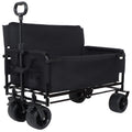Utility carts 3-in-1 Convertible Folding Wagon Cart with Bench Seat & Storage