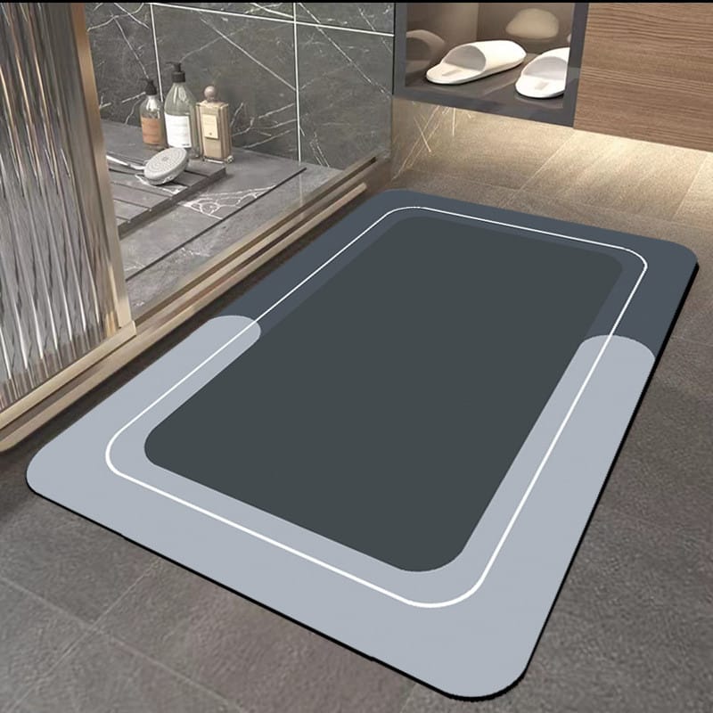 Bath Bathroom Absorbent Quick-Dry Floor Mat | Non-Slip Bath Rug
