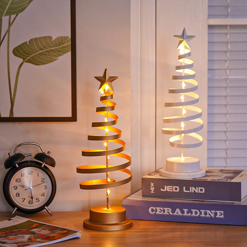 Christmas Decor LED Spiral Christmas Tree Tabletop Light