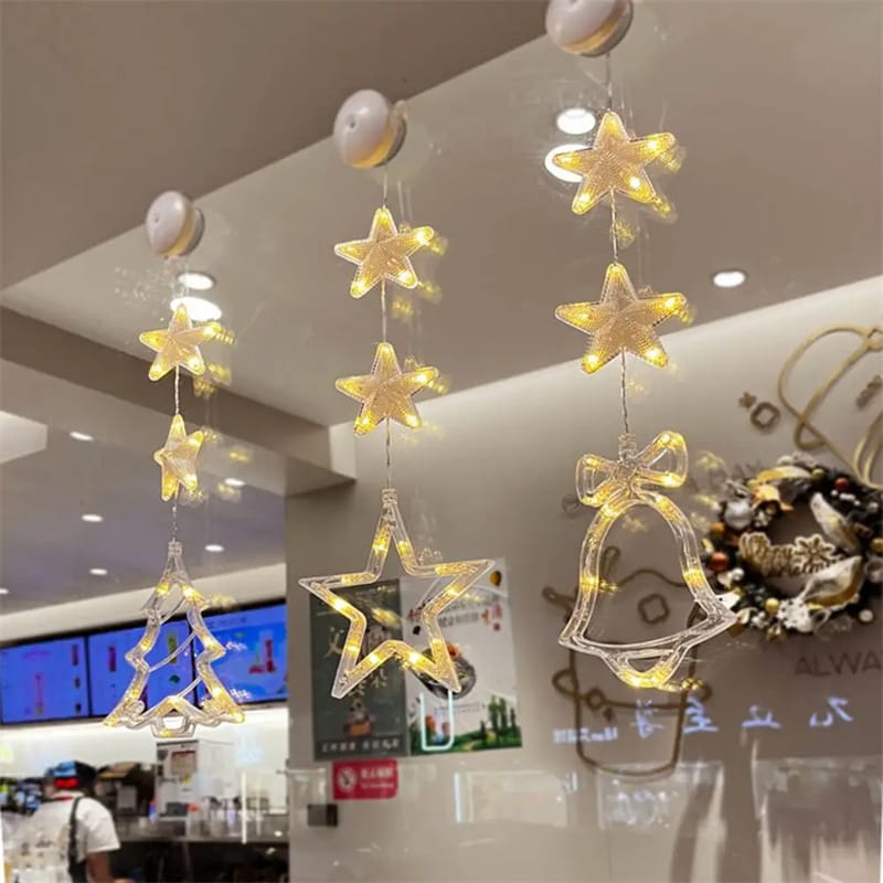 Christmas Decor LED Christmas Window Hanging Lights – 15 Designs