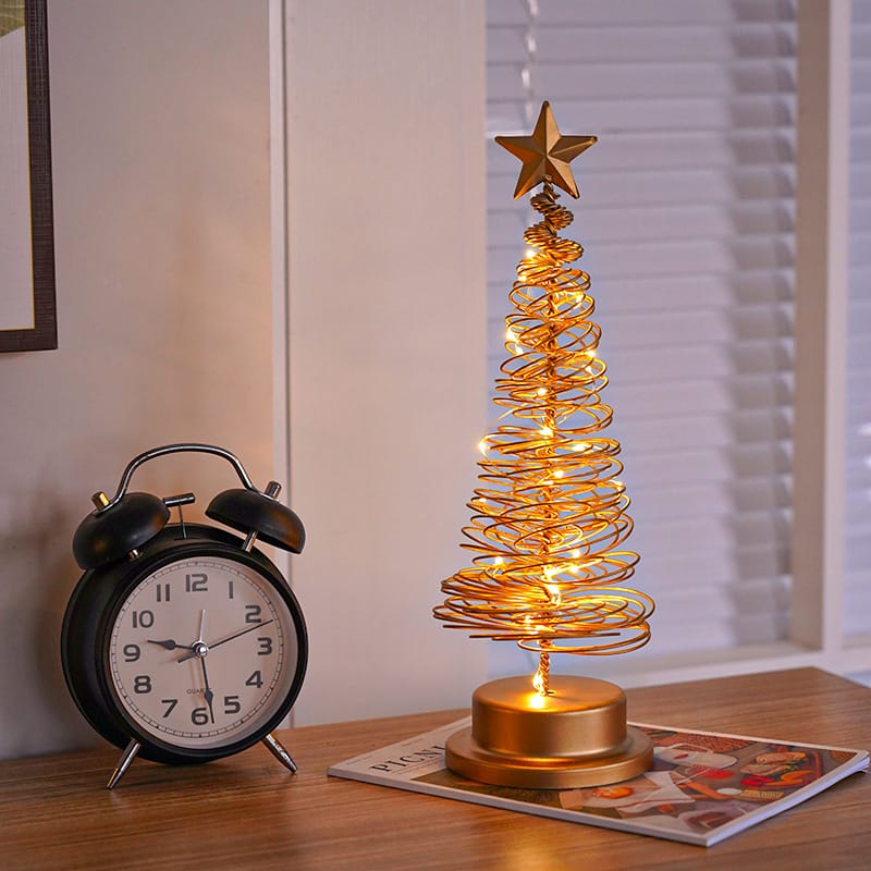 Christmas Decor LED Spiral Christmas Tree Tabletop Light