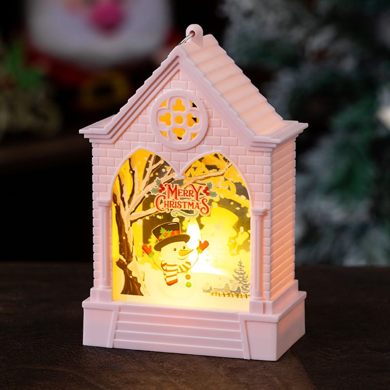 Christmas Decor Light-Up Christmas House Tabletop Night Light