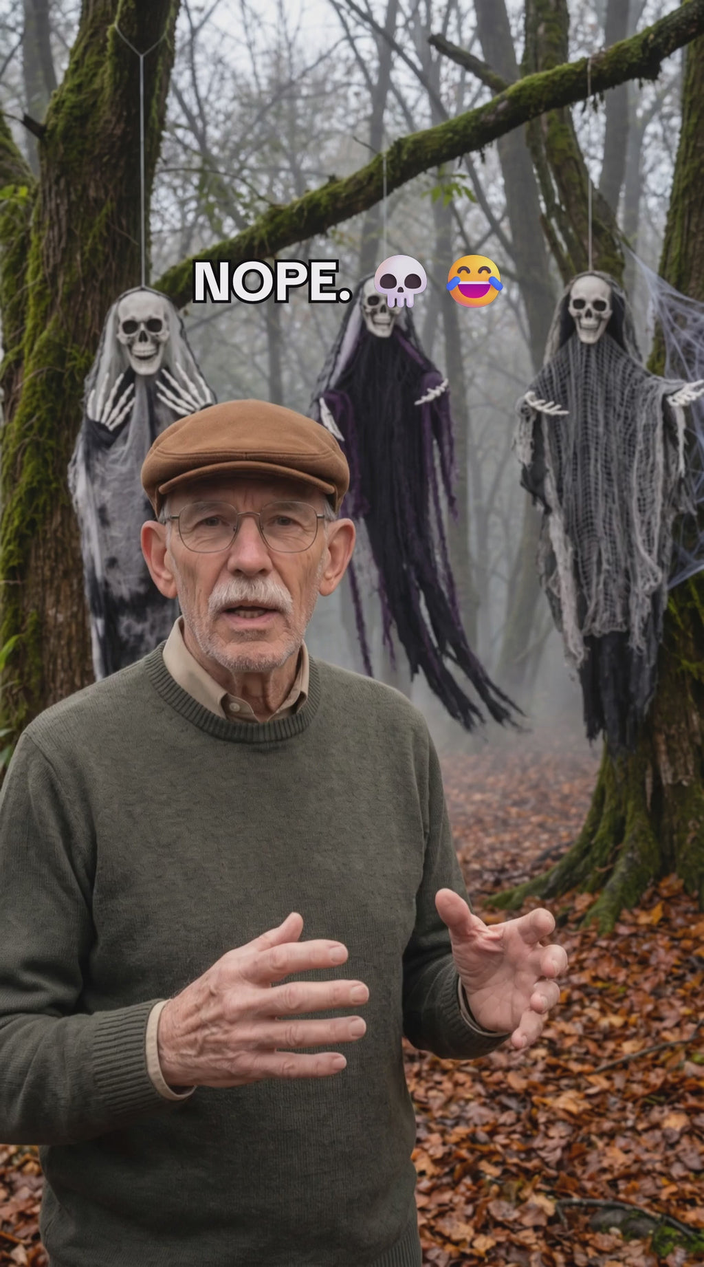 Haunting Grim Reaper Trio | 3-Pack Hanging Halloween Skeleton Decorations